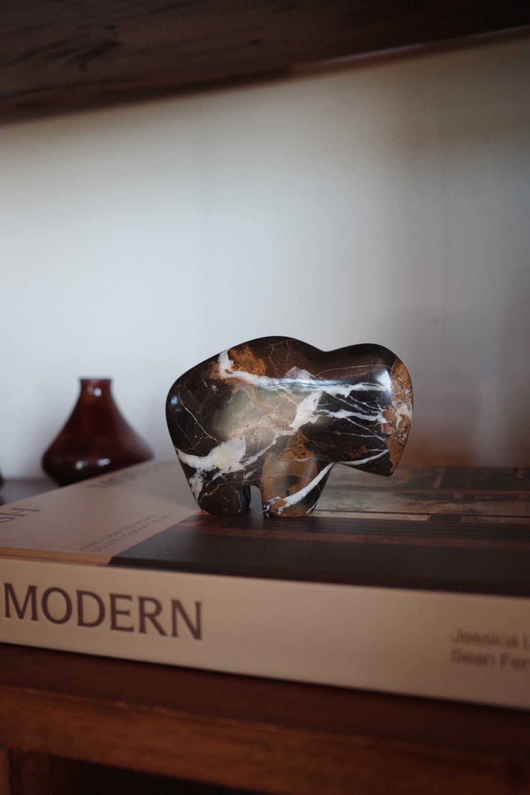 Stone Buffalo Object