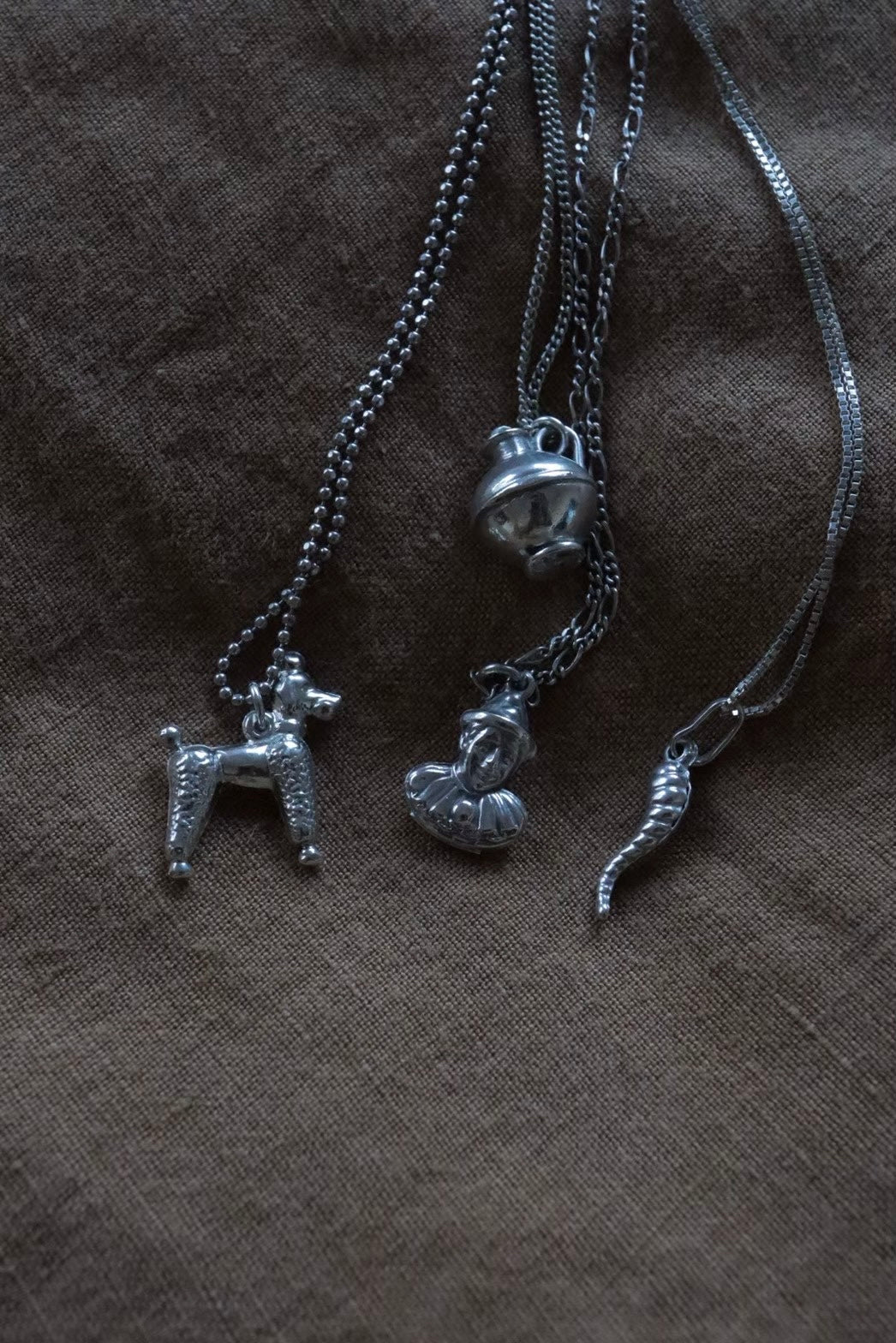 Lucky Silver Horn Necklace