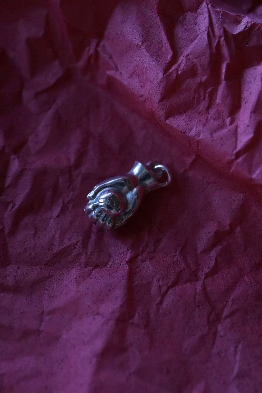 Hand & Ball Necklace