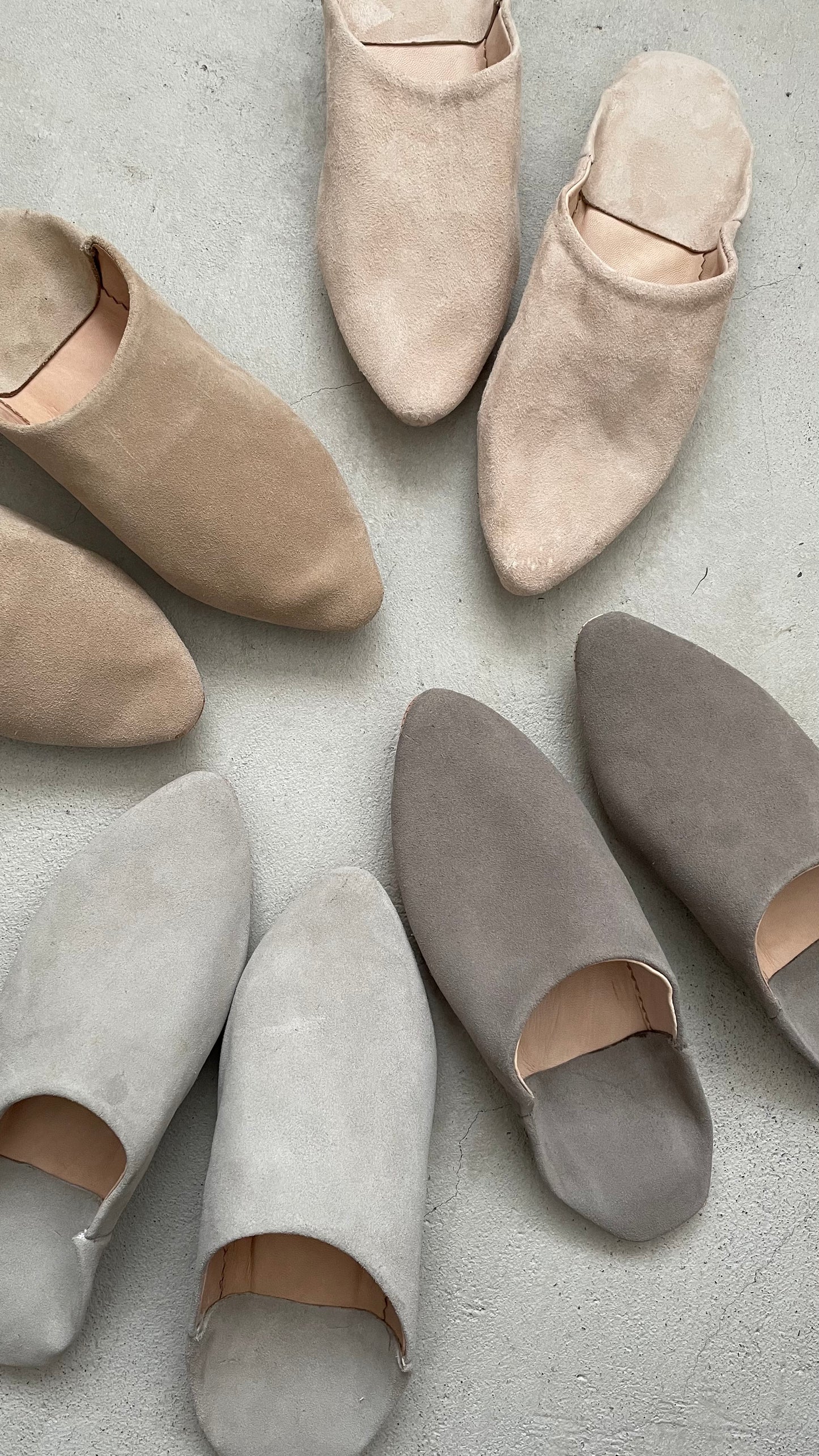 MOROCCO / Suede Babouche / gray