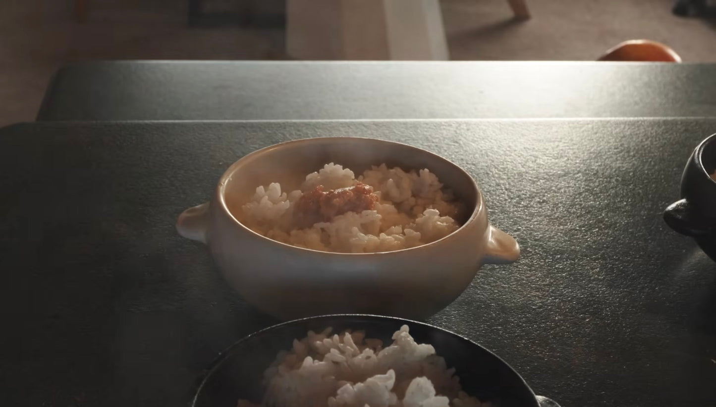 ころんと美濃焼のおひつ / Mino Ware | White / Black