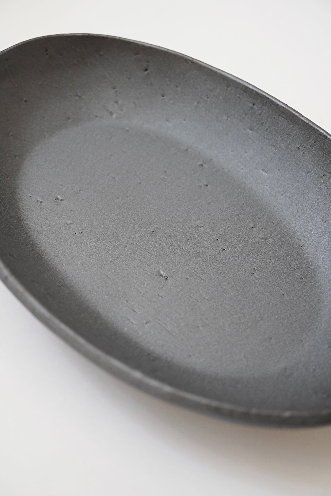 たたら 楕円皿 銀鉄 / TATARA Oval Plate