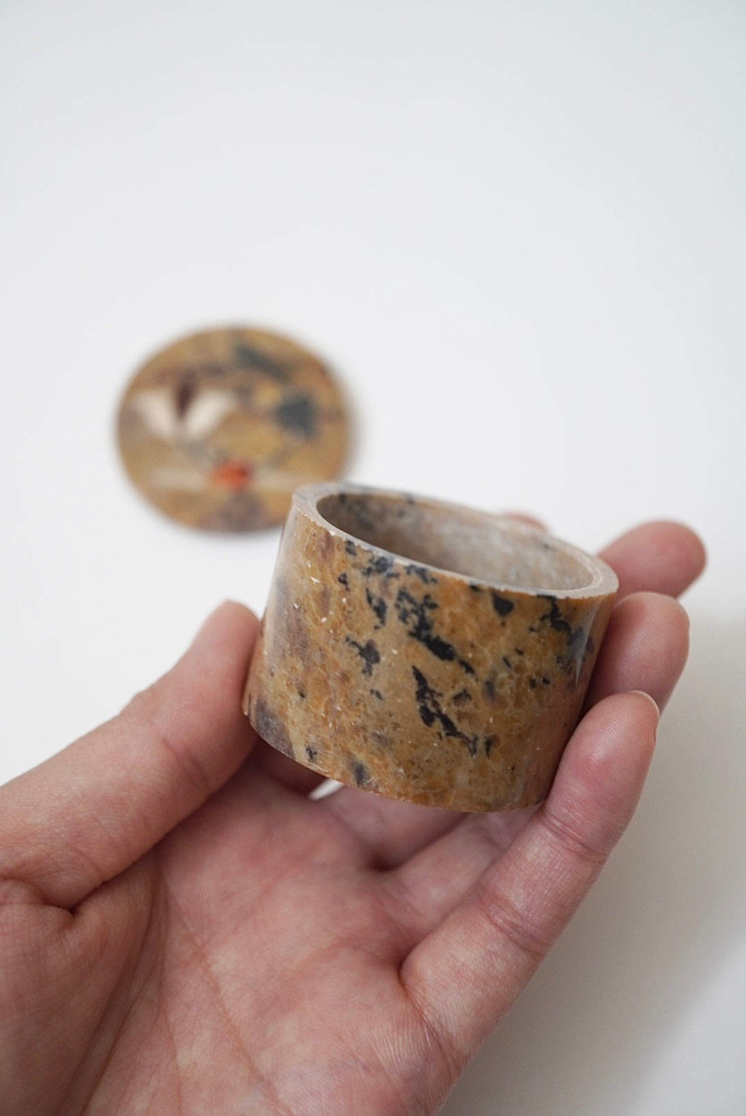 Stone Jewelry Case - Circle