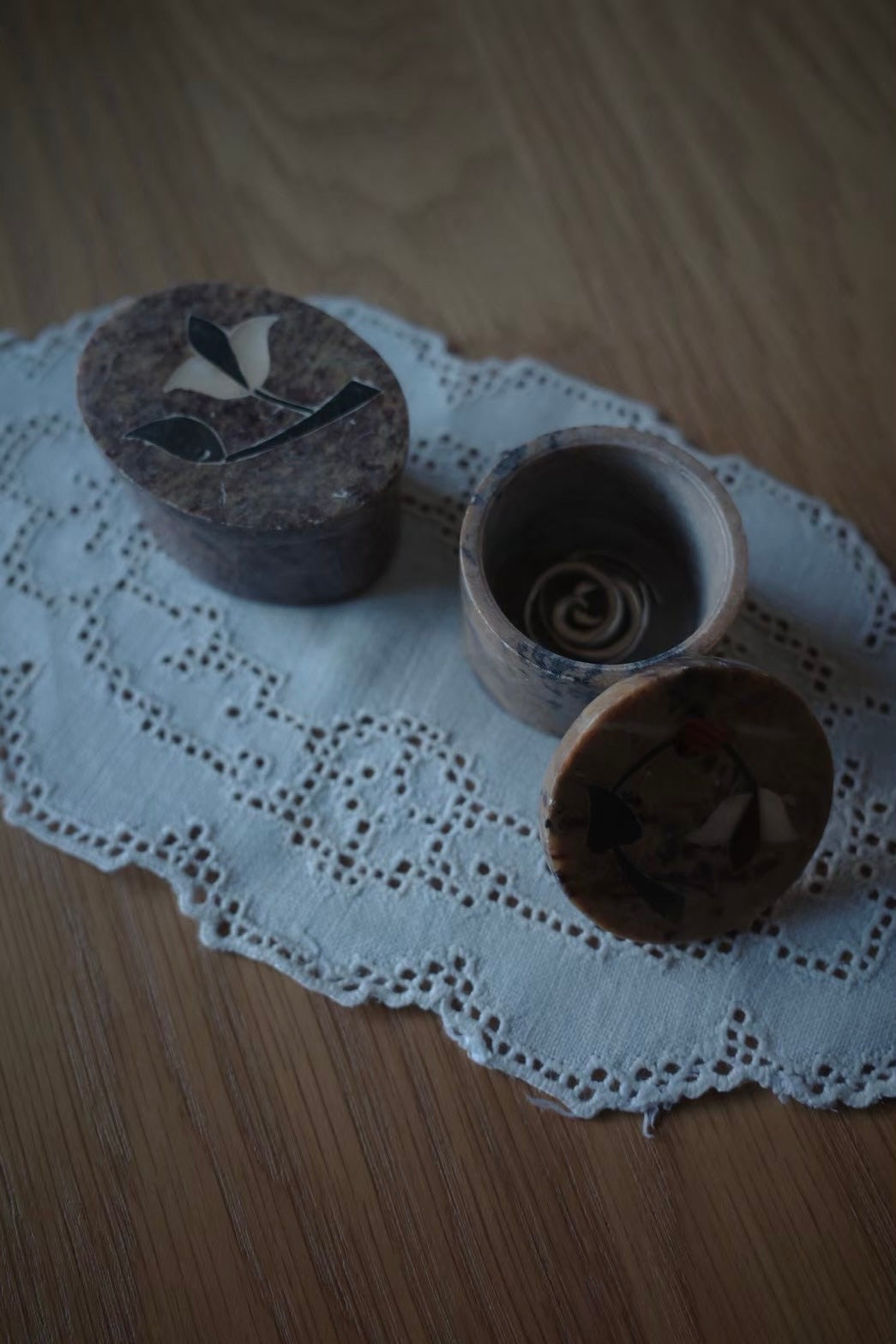 Stone Jewelry Case - Circle