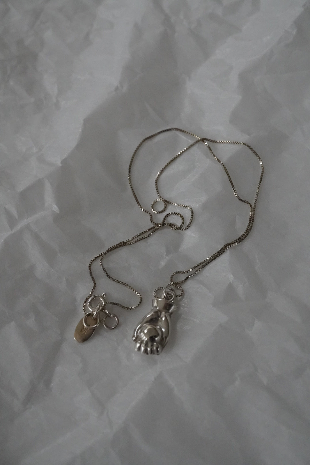 Hand & Ball Necklace