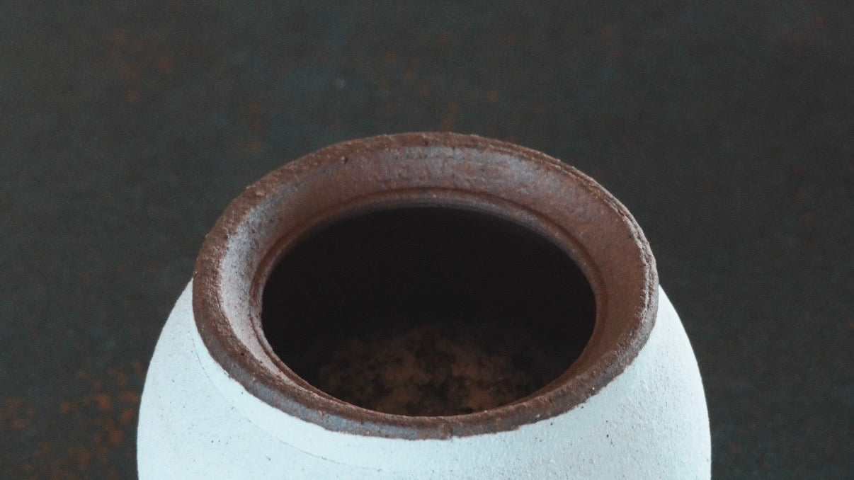 Stay-Dry Salt Pot / さらさら塩壺｜信楽焼