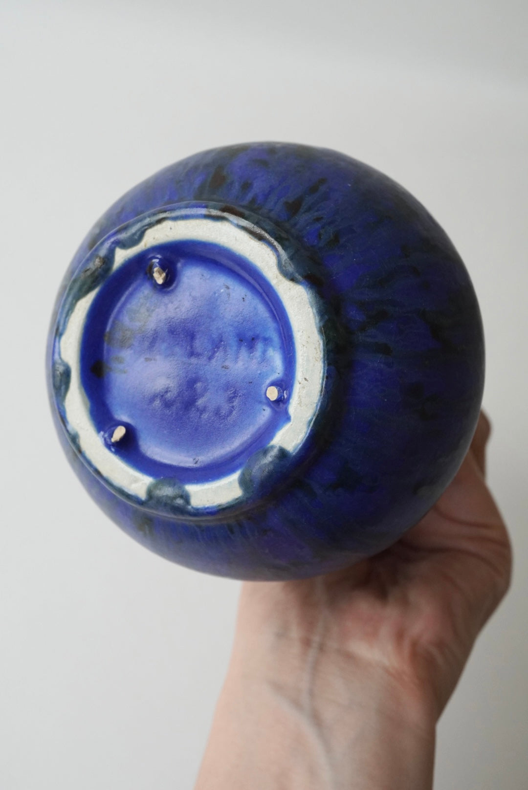 Marbled Blue Vase