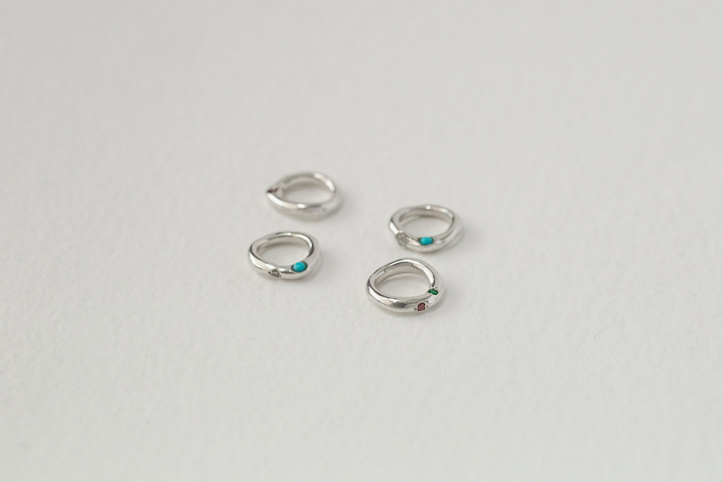 予約受注終了　Baby ring / custom-made / 2 gemstones