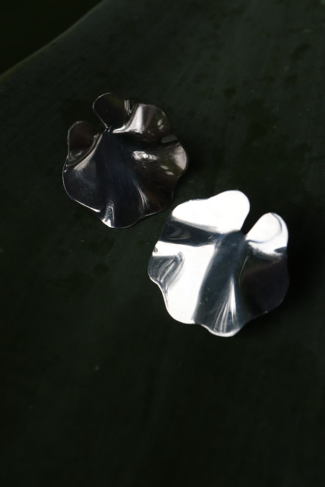 Lotus Leaf Earrings