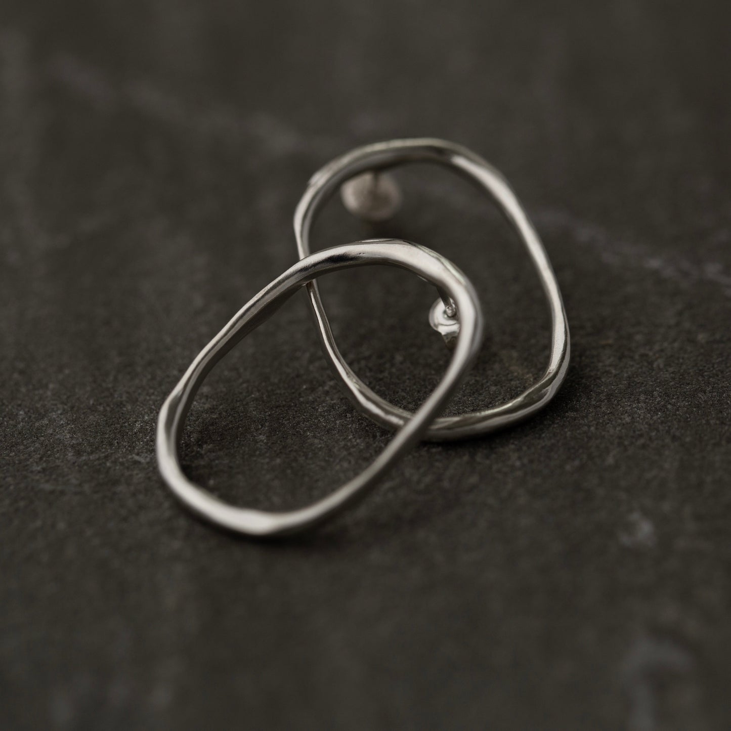 Rectangle hoop earrings