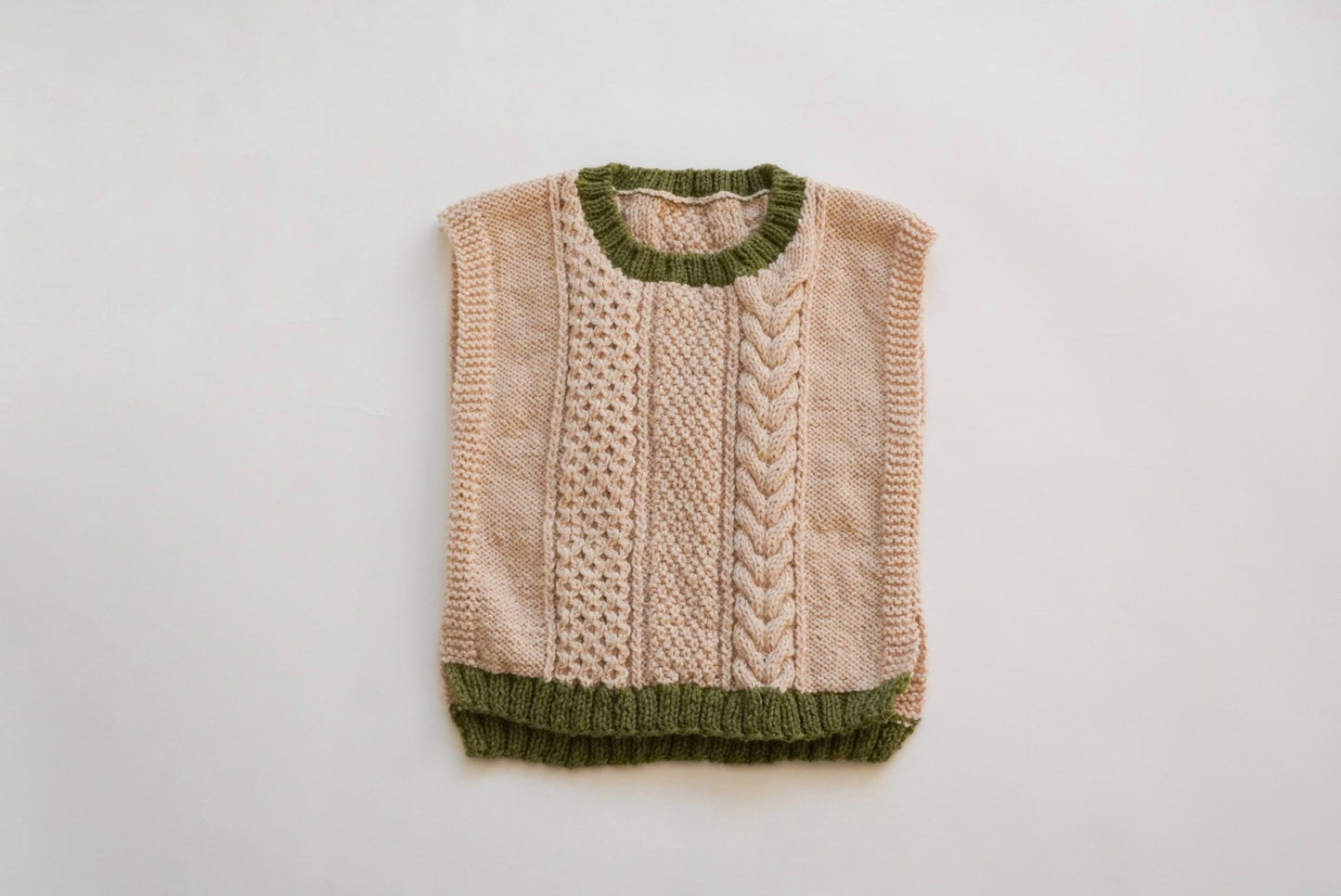 Handmade Aran Knit Vest
