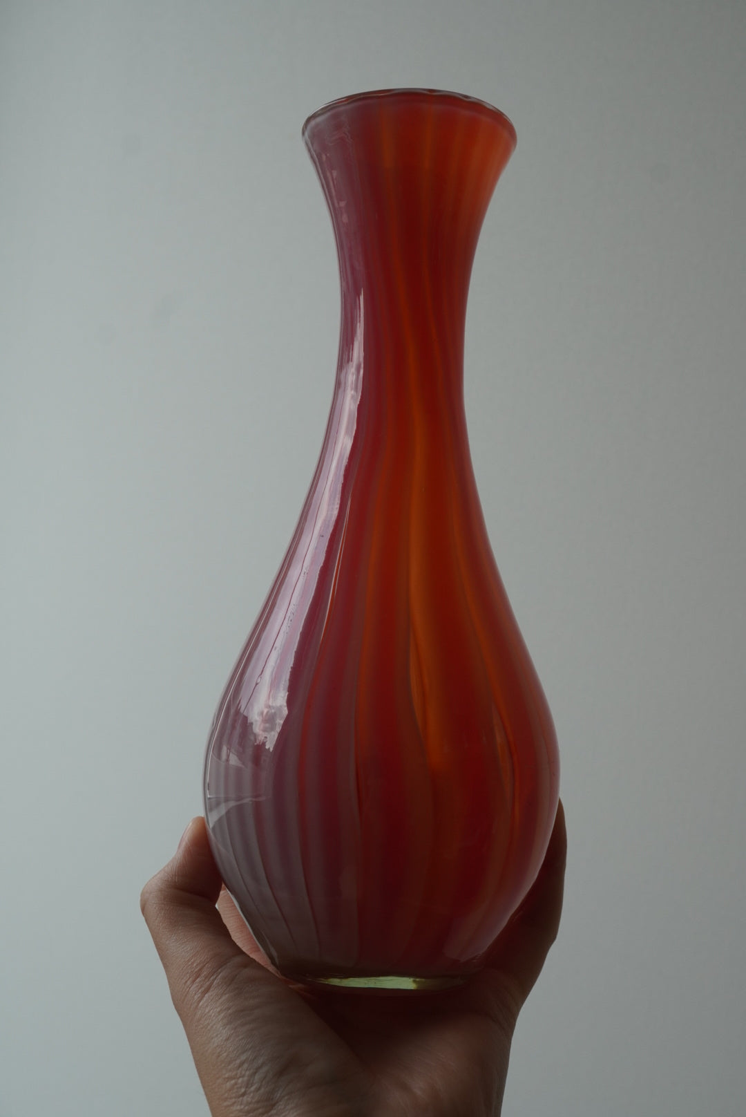 Art Glass Vase - Red