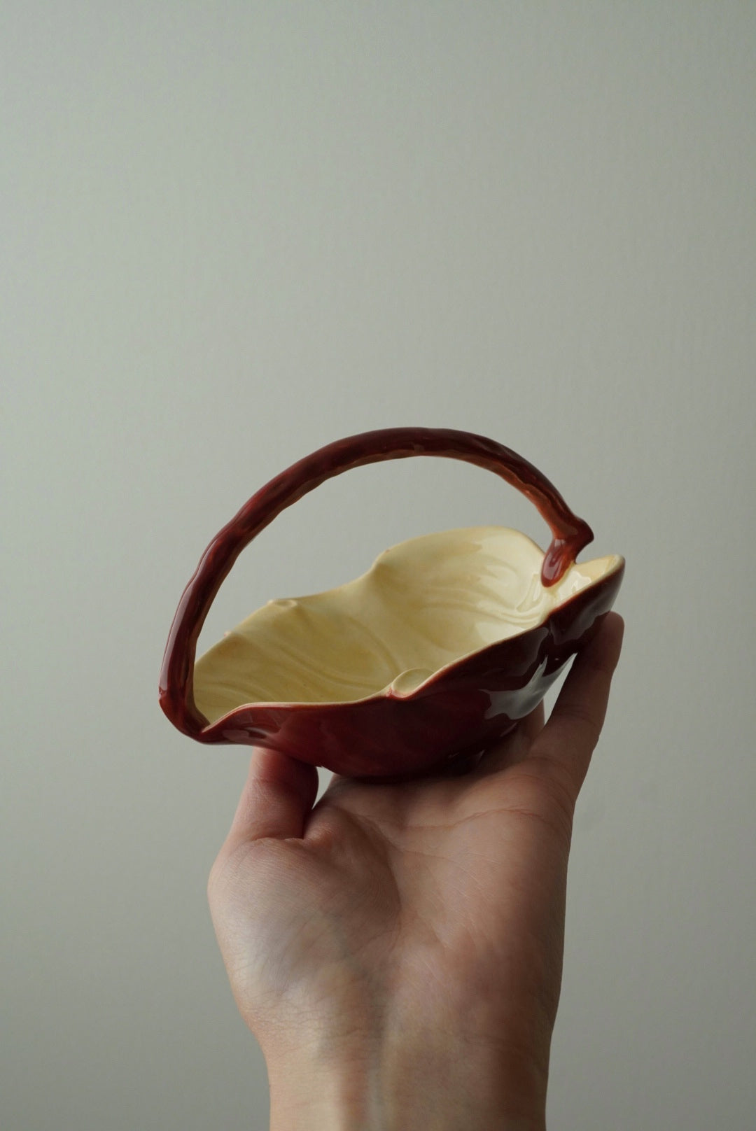 Mini Brown Leaf Basket