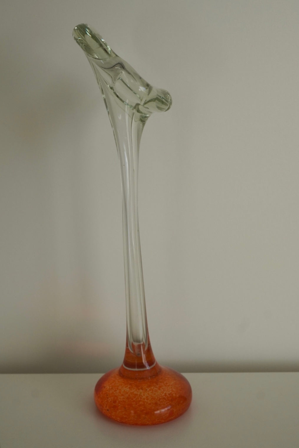Art Glass Vase - Orange