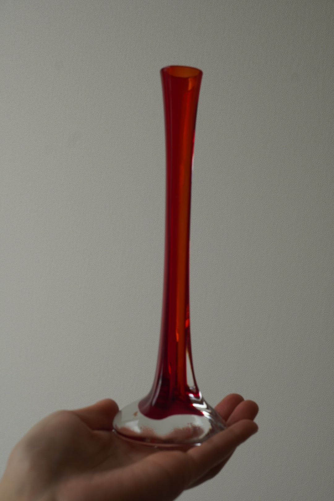 Red Skinny Vase