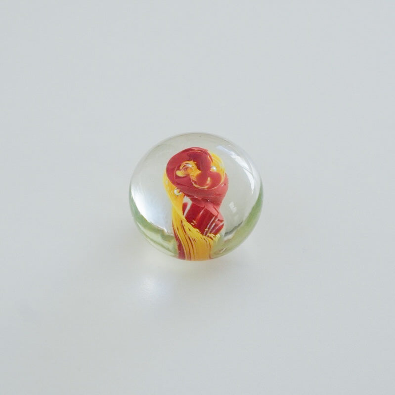 Paperweight Art of Yellow & Red