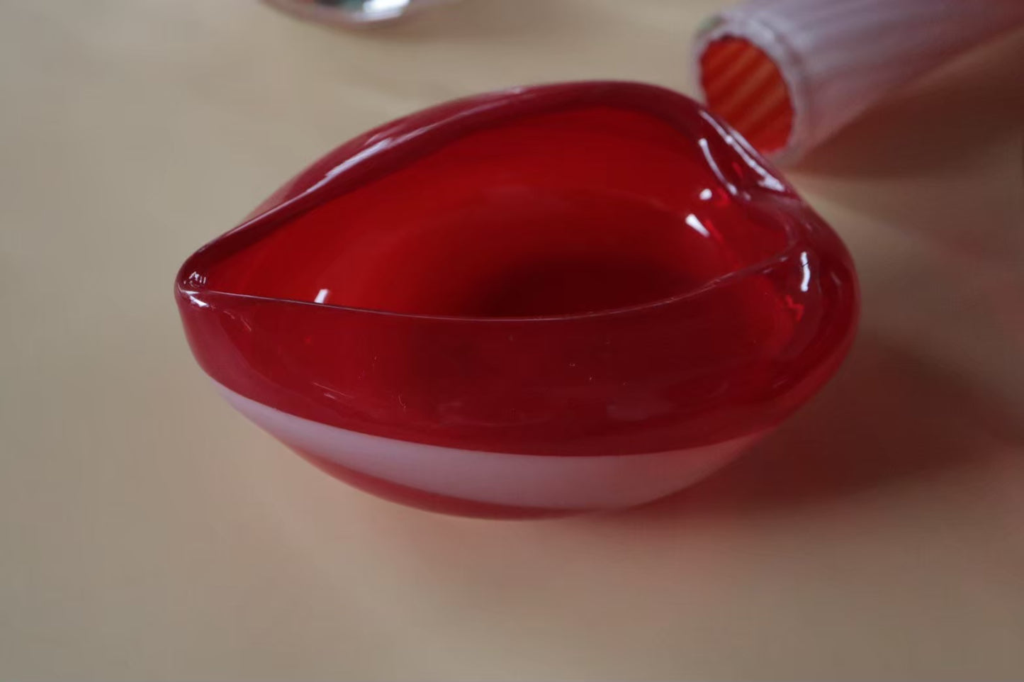 Red Glass Tray
