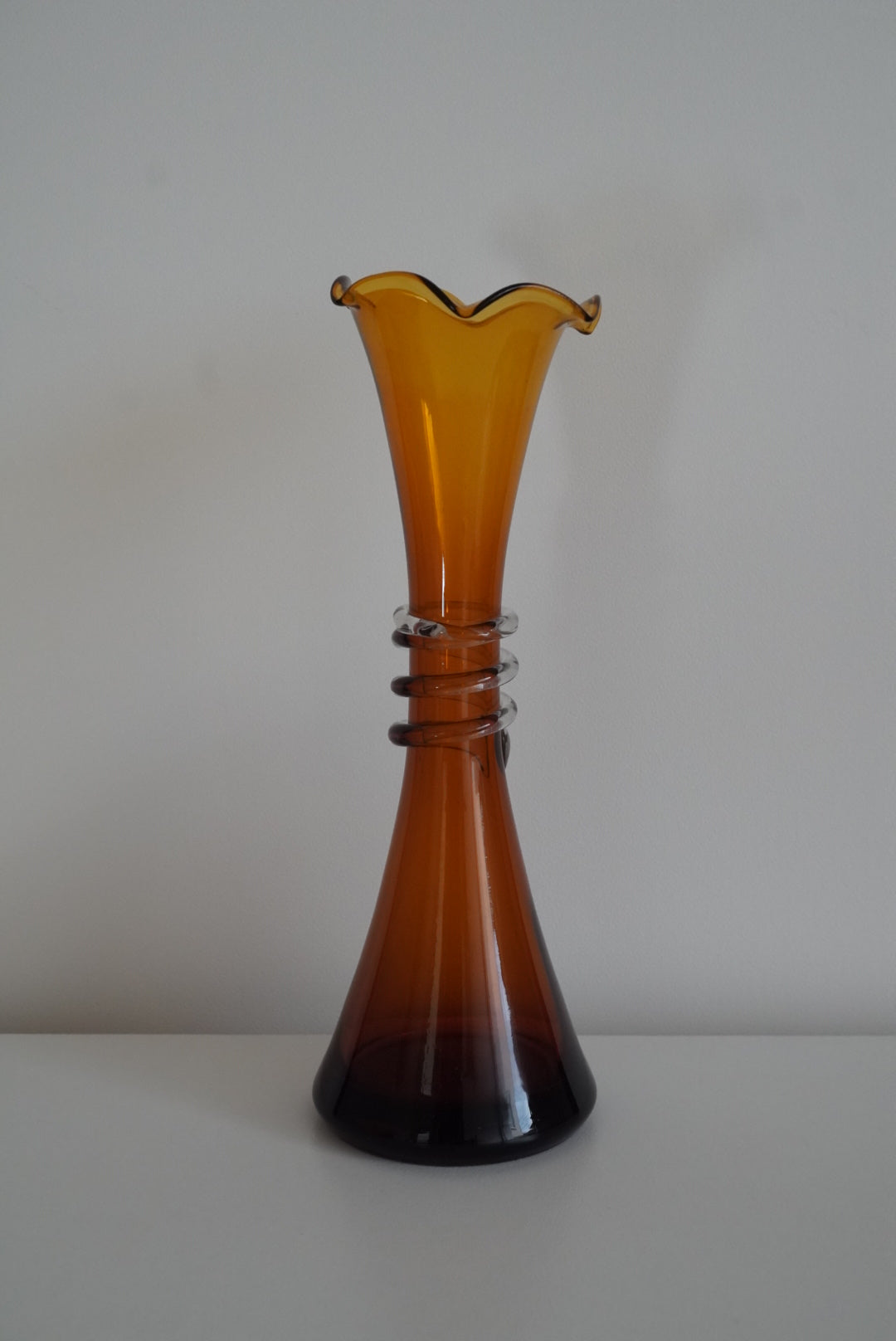 Flower Vase - Amber