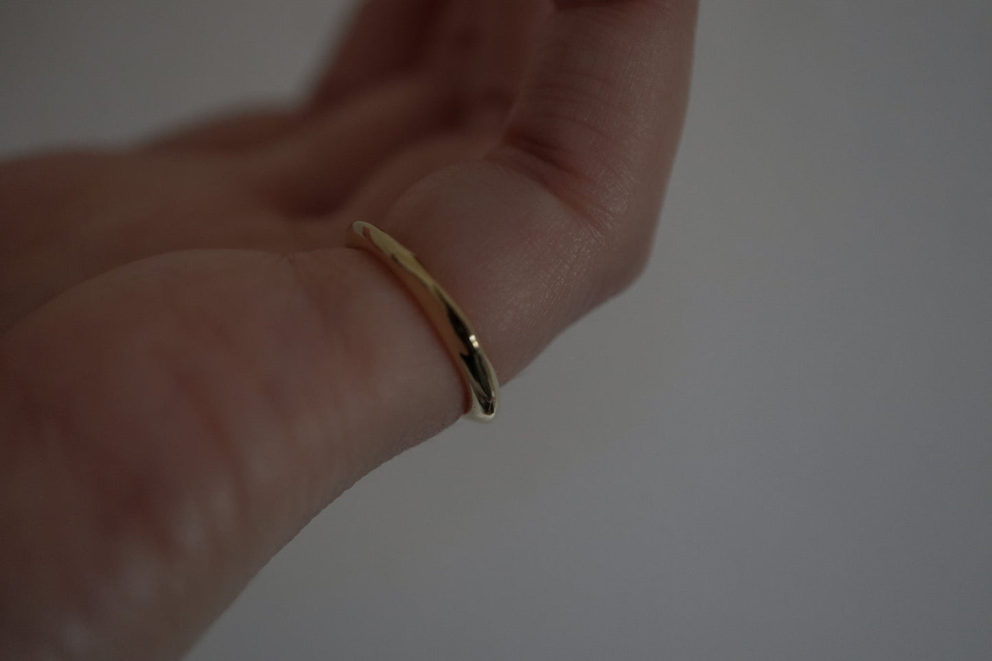 Pinky layered ring / thin / silver / gold