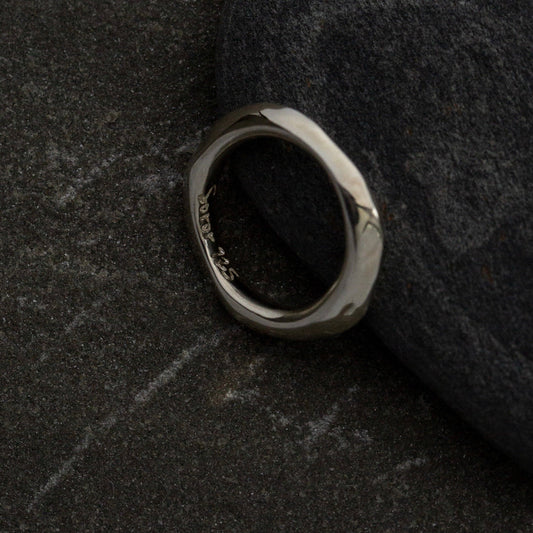 Pinky layered ring / thick / silver / gold