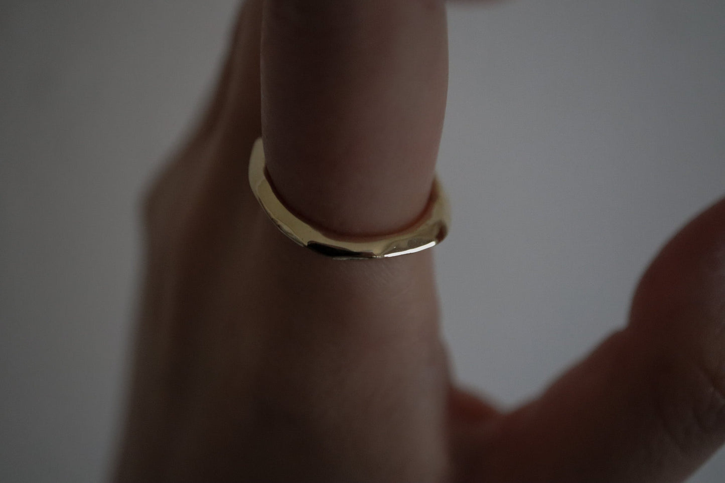 Layered ring / thin / silver / gold