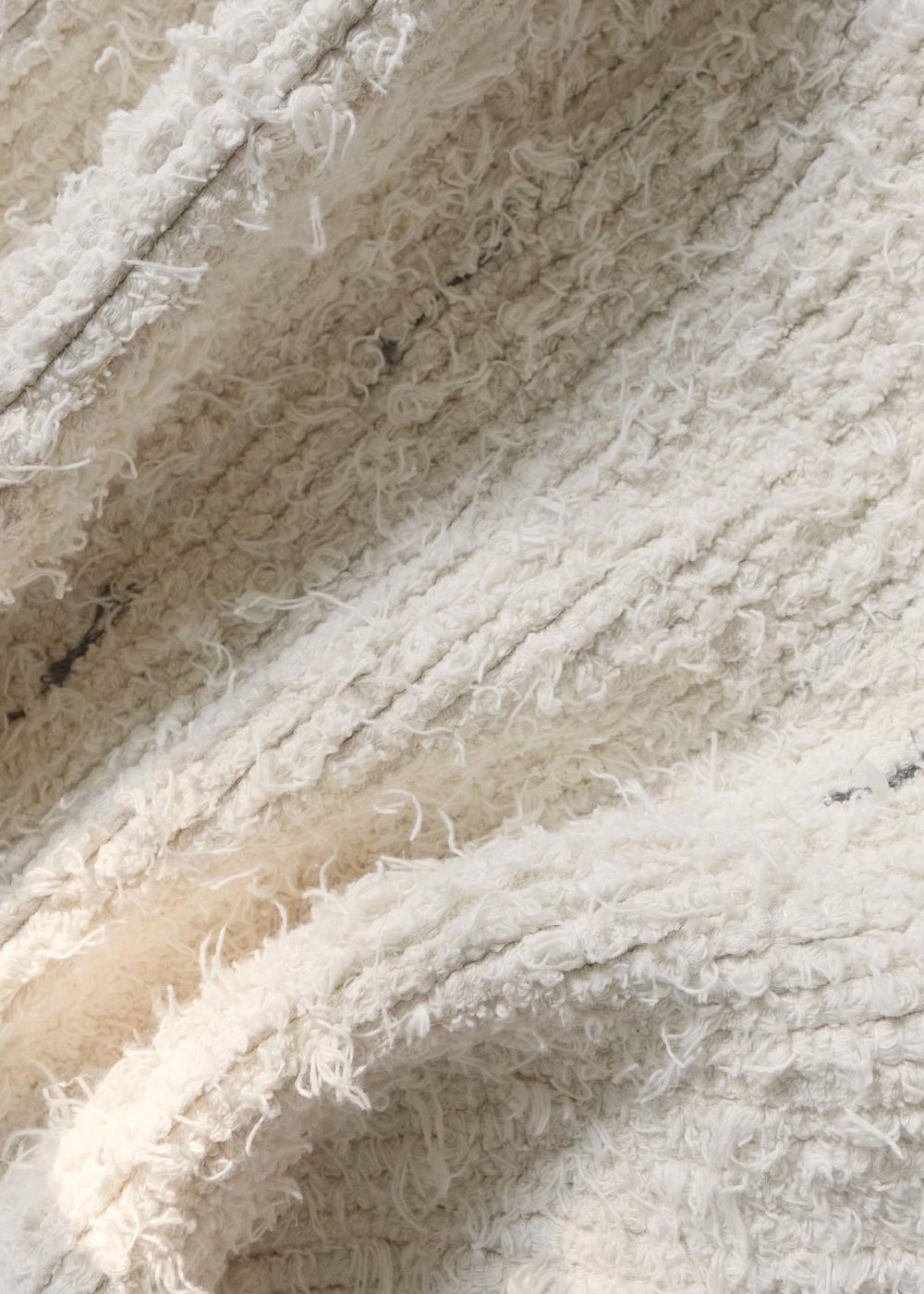 VILLA501 / Textured cotton rug / ivory S