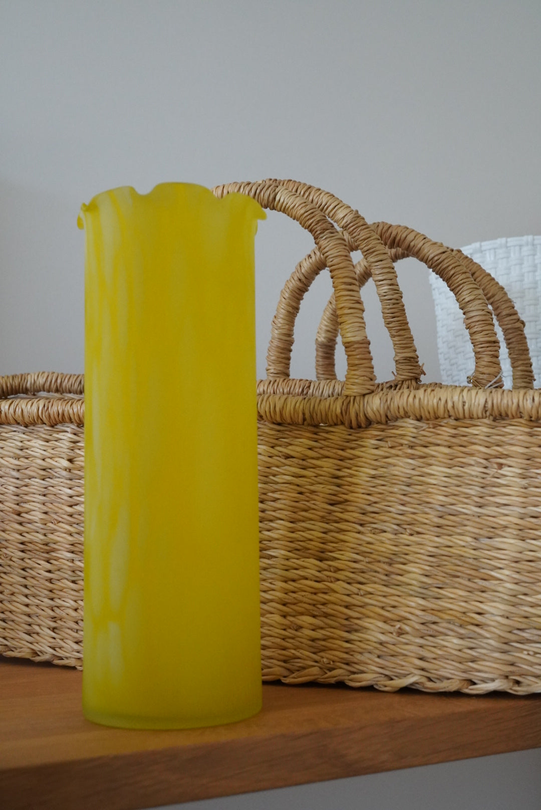 Yellow Retro Flower Vase