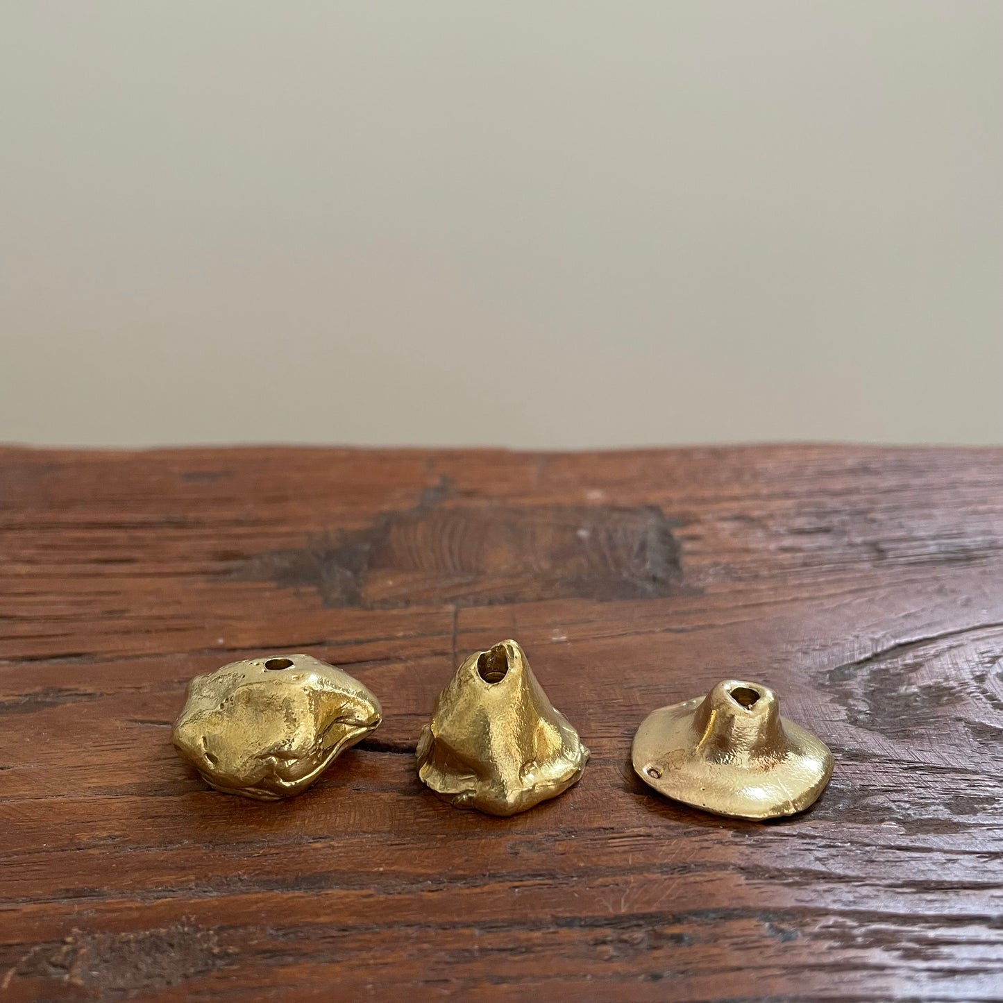 SOROR / Brass incense holder / set of 3