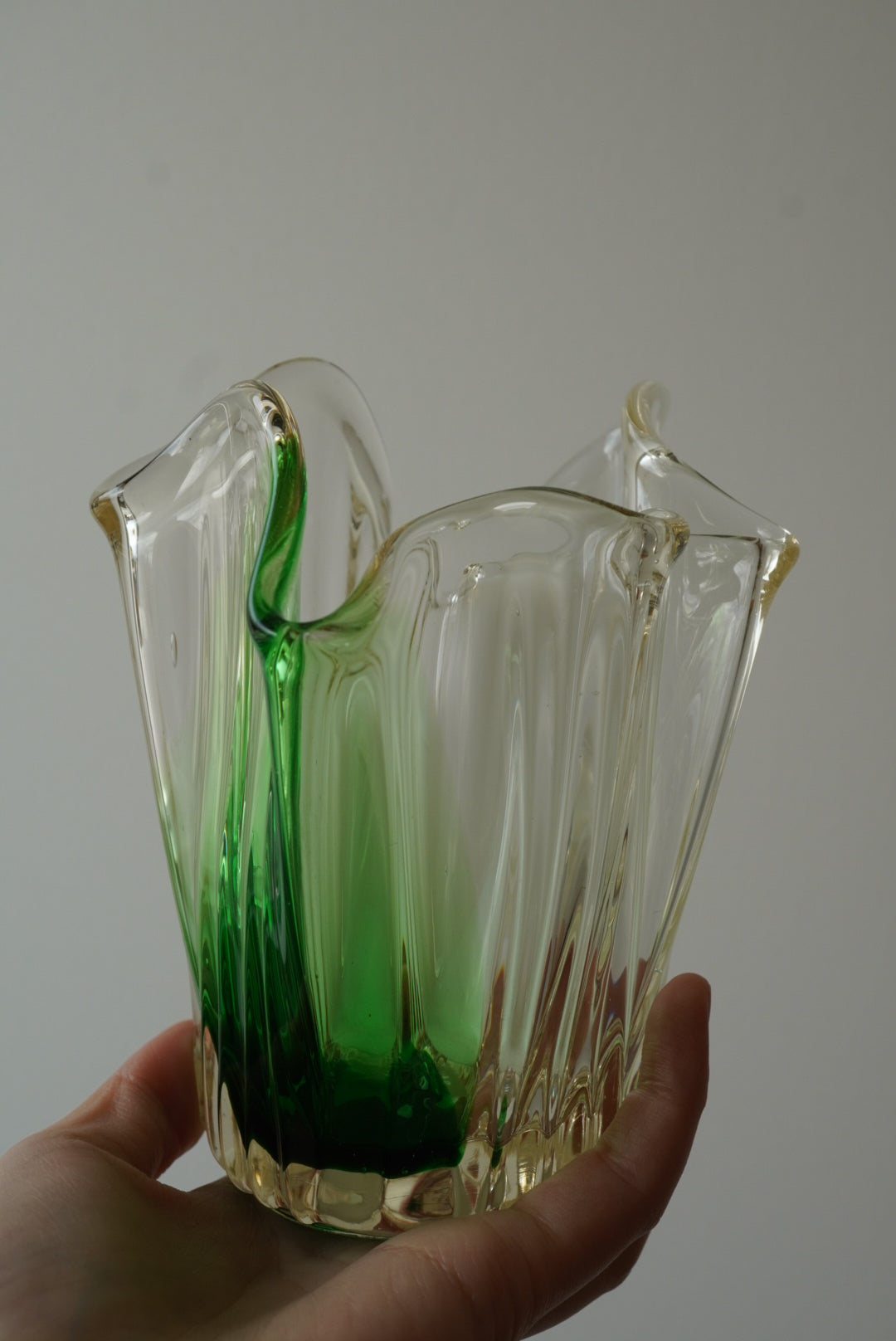 Art Glass Vase - Green
