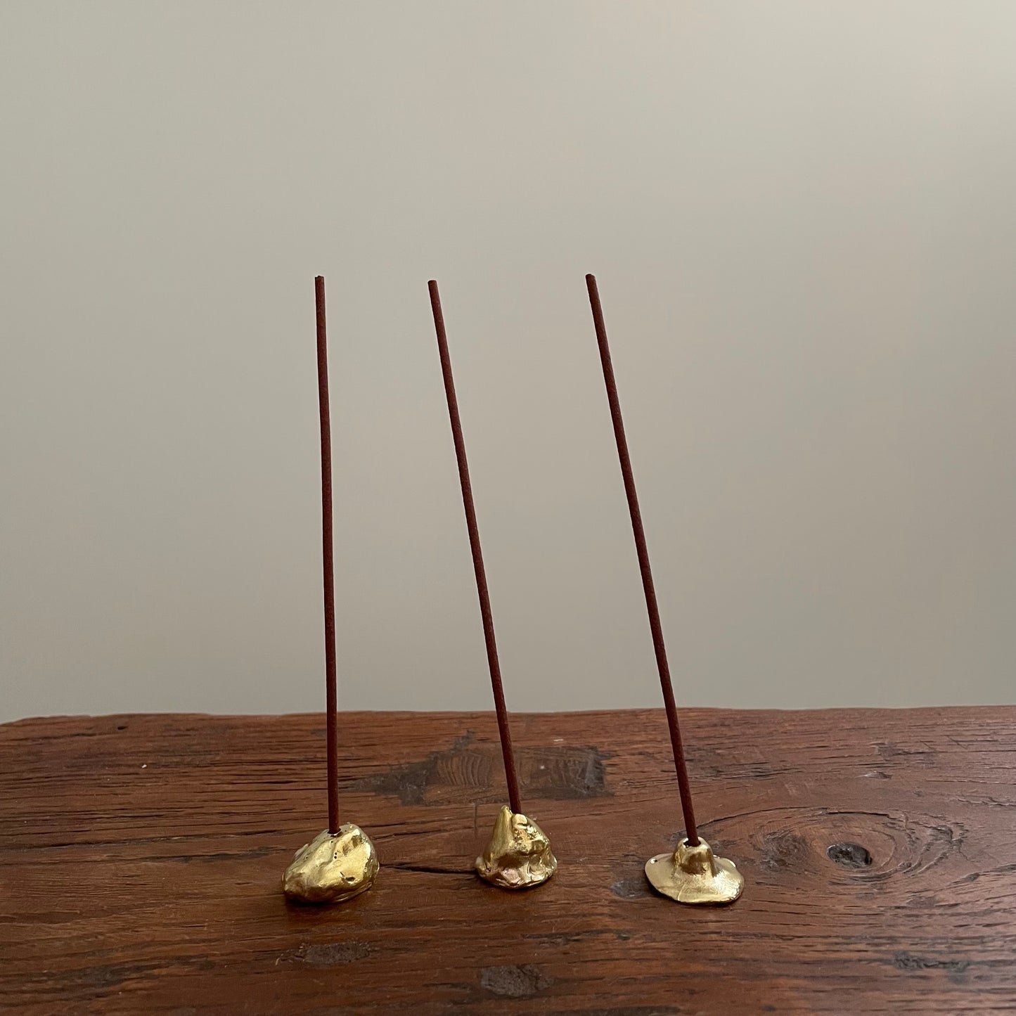 SOROR / Brass incense holder / set of 3